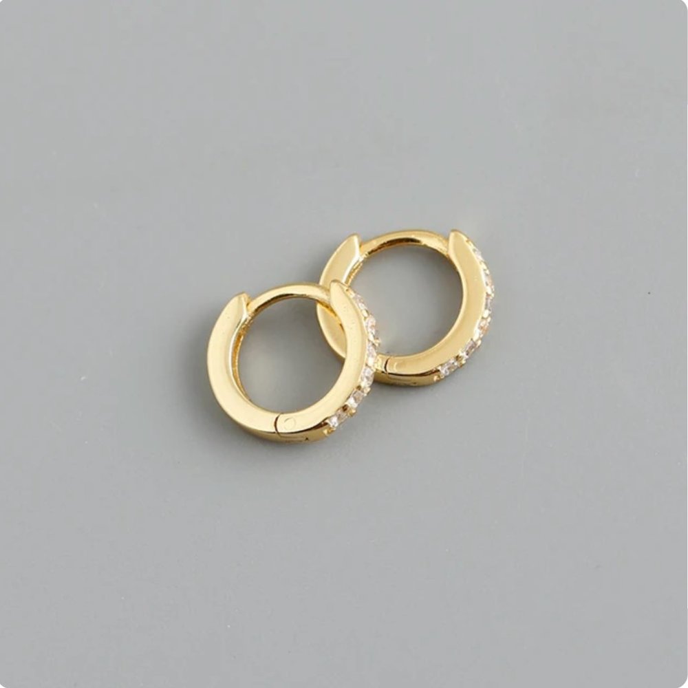 7mm Silver Hoop Earrings for Women Luxury Charm Simple Huggies S925 Ear Buckle
